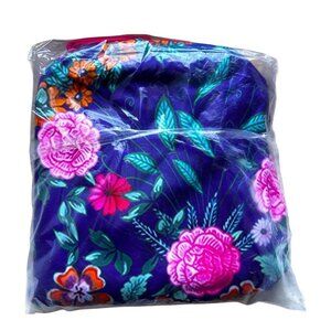 Johnny Was Sandra Floral Reversible Beach Towel Blanket with Bag 65x70, Colorful